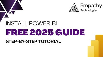 How to Install Power BI Desktop 2025 [ Free ]: Step-by-Step Guide for Beginners