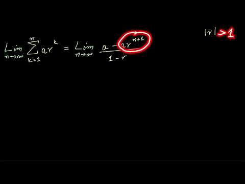 Proof of infinite geometric series as a limit  | Seq Ser | Post Sec Math |  KA Urdu