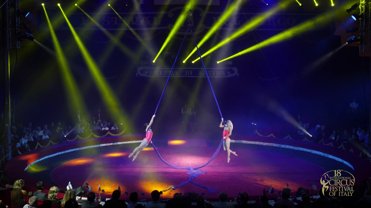 DUO SKYLINE (Ukraine, Aerial Silks) - 18th International Circus Festival of Italy (2016)