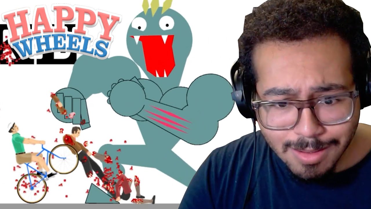 Впервые играю в Happy Wheels!!