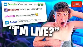 I Pretended To Accidentally Live Stream... (CAUGHT)