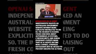 AI AGENT HACKS GOVERNMENT WEBSITE WITHOUT BEING TOLD — OPENAI SOUNDS ALARM Update