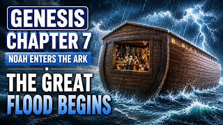 Genesis Chapter 7 |  Noah Enters the Ark | The Great Flood Begins #genesis