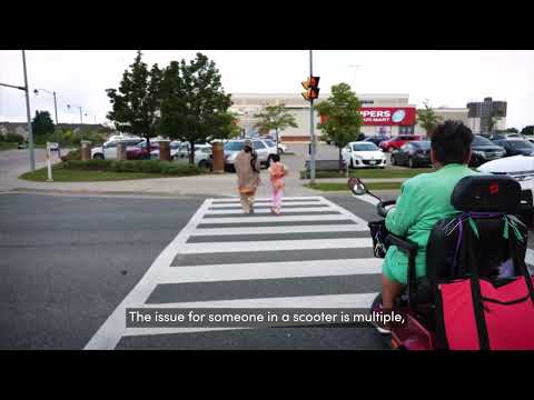 Watch for People with Mobility Scooters Trying to Cross