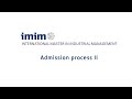 IMIM. Admission process II