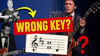Did Marty Play Johnny B  Goode in the Wrong Key? Guitar Analysis!
