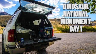 Ancient Bones & Petroglyphs  Truck Camping At Dinosaur National Monument Day 1