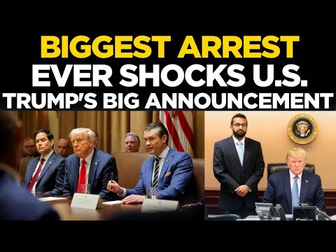 US News LIVE: Unexpected Arrest In America Sends Shockwaves | Kash Patel LIVE | Biden In Trouble