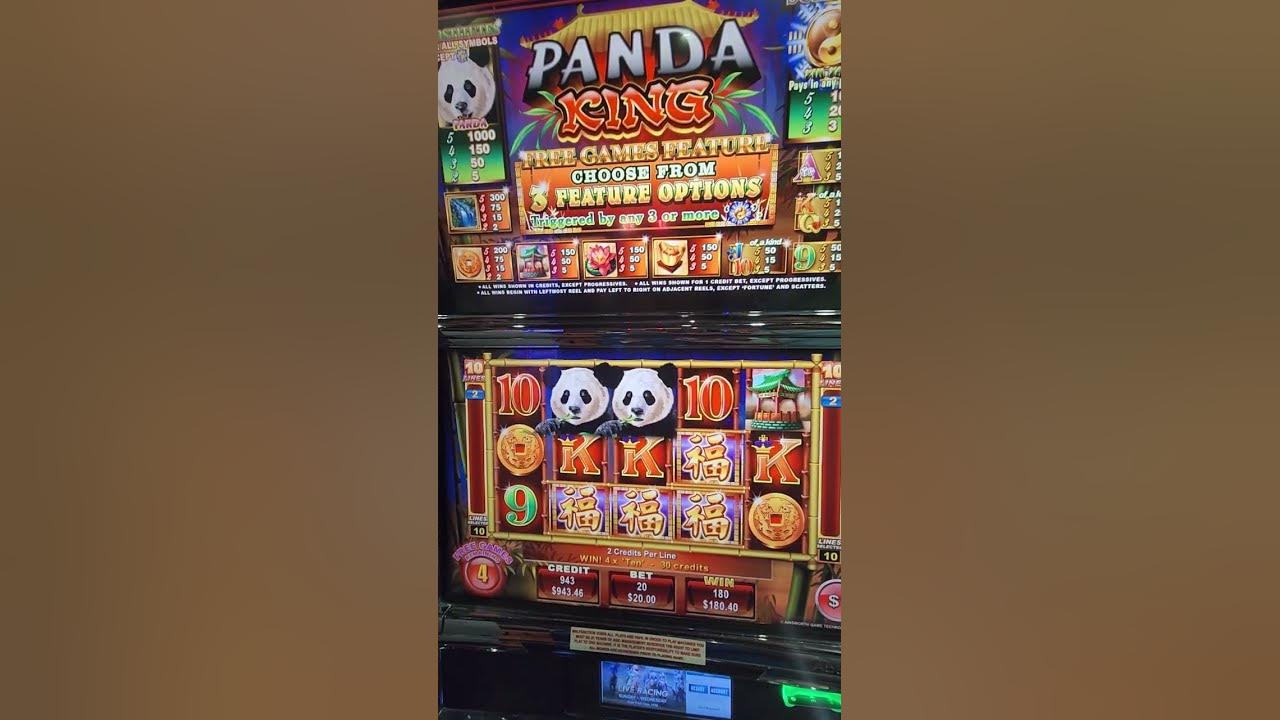 $20 Spin Panda King Bonus #slot #vegasslots #casinogames #lasvegas ...