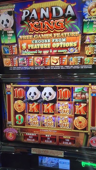 $20 Spin Panda King Bonus #slot #vegasslots #casinogames #lasvegas ...