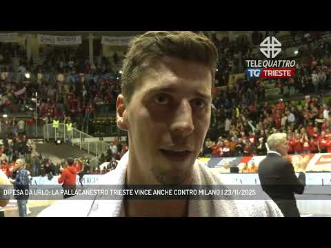 DIFESA DA URLO: LA PALLACANESTRO TRIESTE VINCE ANCHE CONTRO MILANO | 23/11/2025