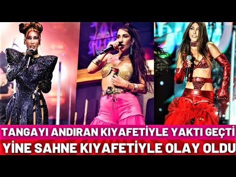 Hande Yener tangayı andıran kırmızı kostümüyle olay yarattı