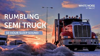 Rumbling Semi Truck Sleep Sound - 10 Hours - Black Screen screenshot 4