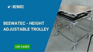 Height Adjustable Trolley | Ergonomic Material Handling Solution for Industrial Applications