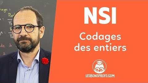 Codages des entiers - NSI - Première - Les Bons Profs