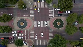 Busy Intersection with Cars Timelapse - Video Clip