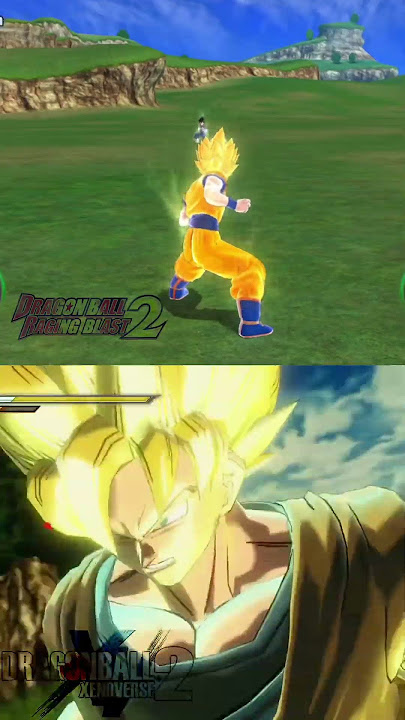 Raging Blast 2 vs Xenoverse 2 ( Gokus Transformations) #shorts