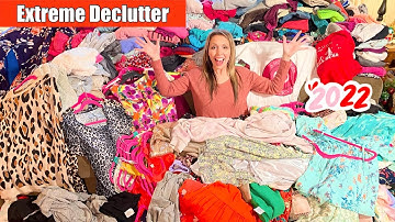 Hoarders ❤️ Konmari Extreme DeClutter Clothes | Messy to Minimal | Minimalism & Letting Go