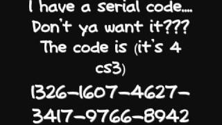 Cs3 serial code! 100% works!! NO RATING OR SUBSCRIBING NEEDED! CODE IN DESCRIPTION AND VID!!!