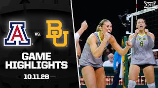 Arizona vs. Baylor Highlights (10.11.26) | 2026 Big 12 Volleyball