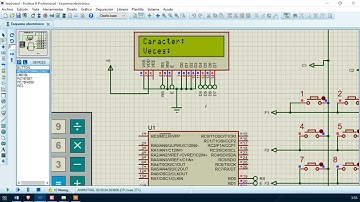 Teclado 4x4 con pulsadores en pantalla LCD