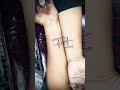 Couple tattoo #shots #tattoozden #ranaghat #sagargond #youtubeshorts #shortsvideo #tattoo #video
