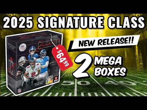 AUTO HIT!🚨NEW RELEASE🚨 2025 TOPPS SIGNATURE CLASS FOOTBALL MEGA BOXES