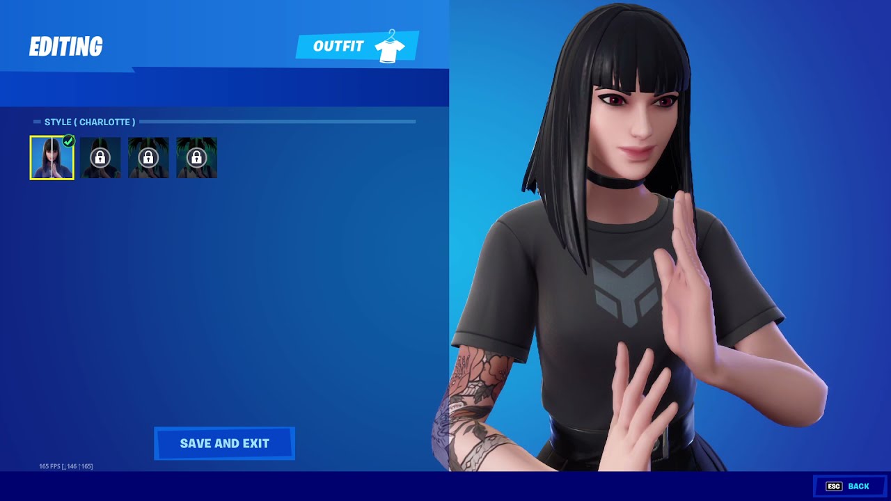 Fortnite Season 8 Battle Pass skins, including Charlotte, Kor