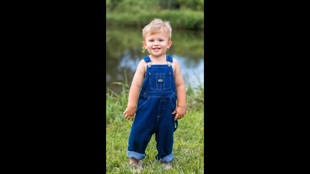 KEY Apparel Toddler & Kids Denim Bib Overalls