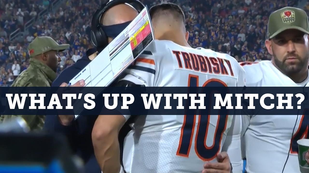 Chicago Bears QB Mitch Trubisky pulled because of injury  not play