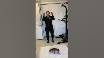 Hammer Curl to Push Press to Tricep Extension