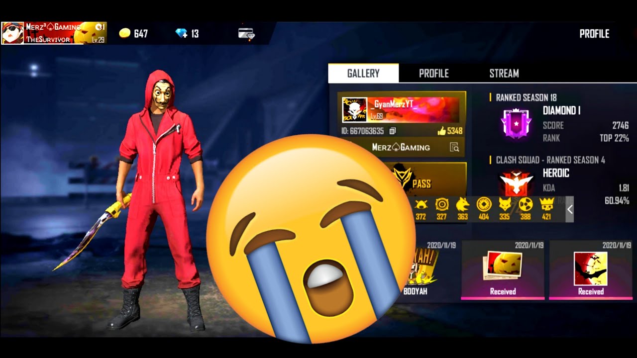 No more my free fire id 667063635, Lv-69, Invest Rs 65,000 || Gyan Merz || Merz Gaming
