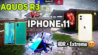 Sharp AQUOS R3 ⚡ VS IPHONE 11 🔥 1V1 TDM M416 ⚠️ Let find Who is the Real King 👑