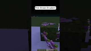 Creating a Stunning Pink-Green Gradient in Minecraft! 🌸💚 #shorts #minecraft