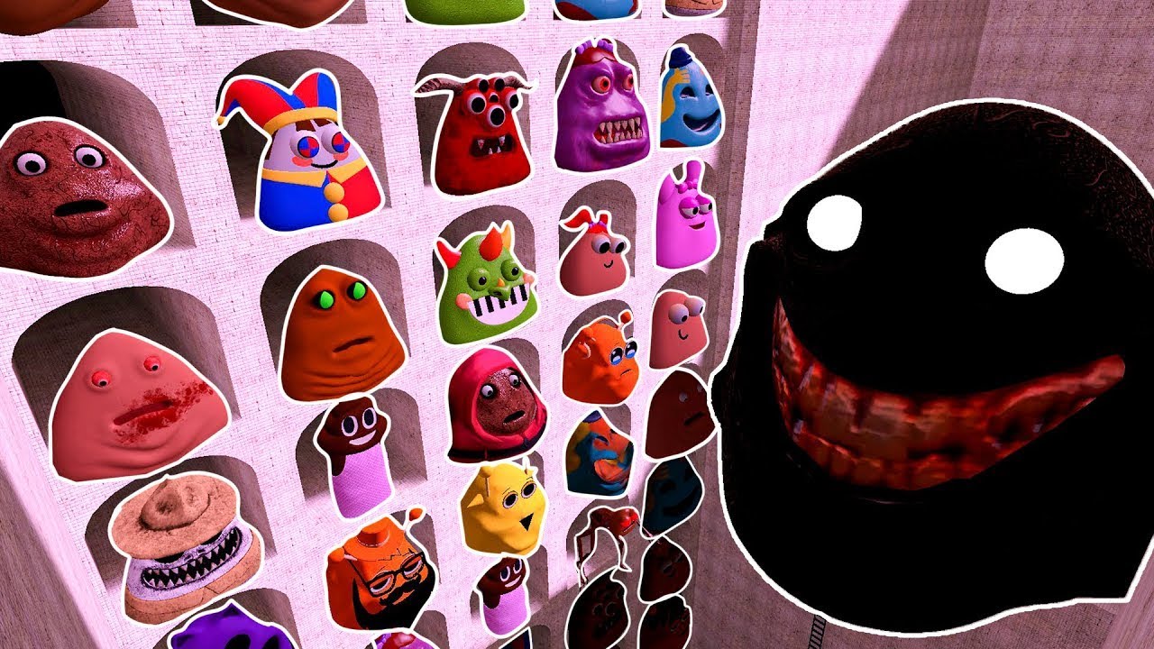 🔮 ABYSS POOL SPARTAN KICKING ВСЕ НОВЫЕ POU ИЗ СЕМЬИ BOU'S и SPRUNKI POU в Garry's Mod!!!!