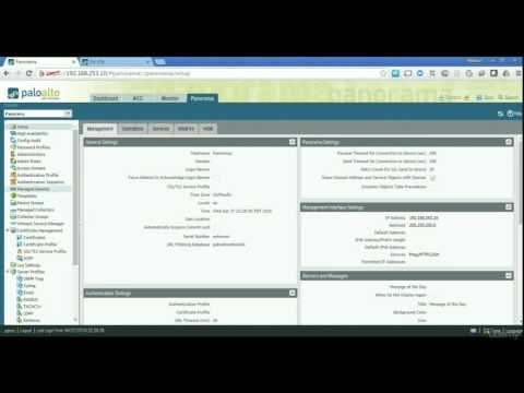 Palo Alto Firewalls, Panorama initial configuration and registration