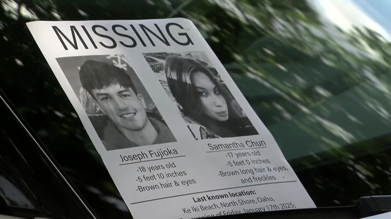 Search continues for missing teens on Oahu's North Shore - YouTube