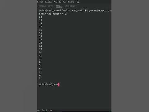 c++ program to print natural no in reverse order using recursion ...