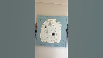 Super Cute and easy diy gift card tutorial - instax camera card #giftideas #handmadecards #diygift