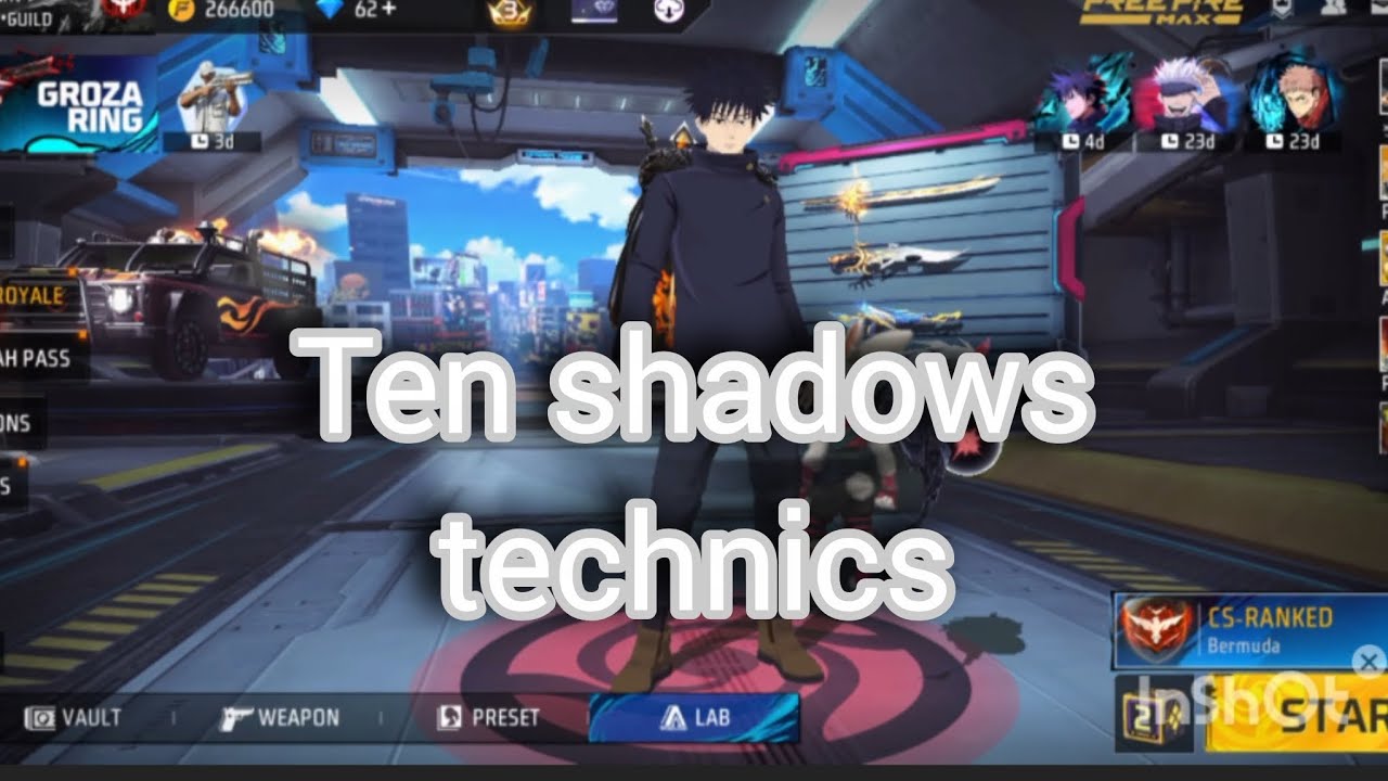 Ten shadows technics emote rare // 