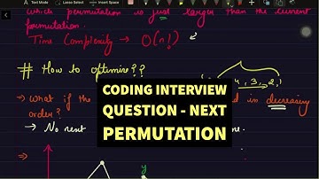 Coding interview question - Next Permutation - Arrays