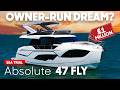 No Crew? No Problem. You Can Run This 50ft Yacht Solo! - Absolute 47 Fly Test, Tour &amp; Review