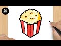 #357 How to Draw a Popcorn - Easy Drawing Tutorial