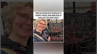 Age is just a number. This 63-year-old is going viral for her FULLY ANALOG techno sets. 🎛️🎧#shorts