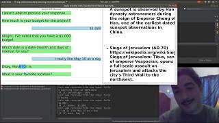 Natural Language Processing Interview (Apache APIs)
