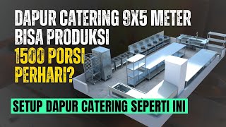 DAPUR 9X5 METER!! Setup Dapur Catering Produksi Ribuan Porsi Perhari | 1500 Porsi GAMPANG | Revon