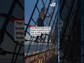 Going Up and Over the USCG Eagle's Rigging