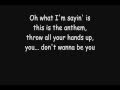 Good Charlotte - The Anthem [Lyrics] [HQ]