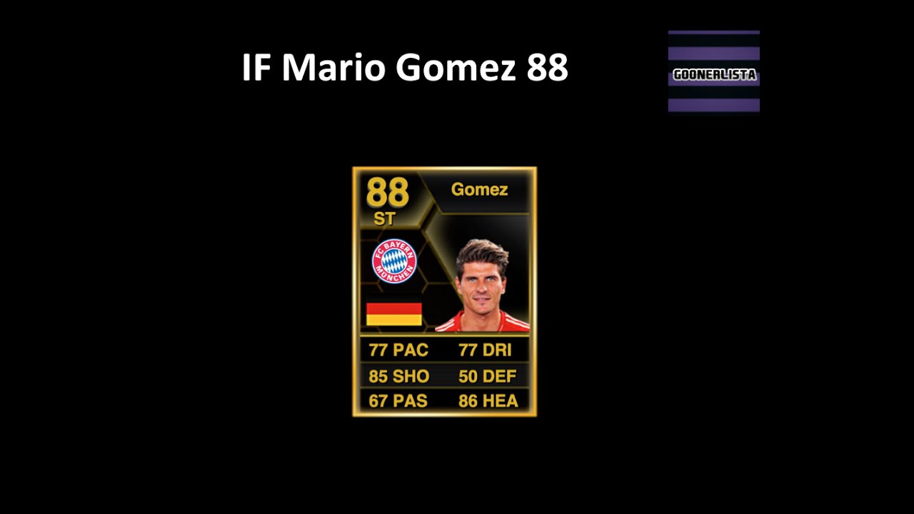 Fifa 13 Ultimate Team - IF Mario Gomez 88 Review & In Game Stats - An Animal Up Top