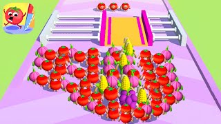 FRUIT RUSH 3D - ALL LEVELS GAMEPLAY Latest UPDATE unlock all Fruits and vegetables Relaxing Game screenshot 5